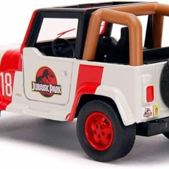 Jada Toys Jurassic World 1:32 Jeep Wrangler Die-cast Car Toys for Kids and Adult - Picture 8 of 11